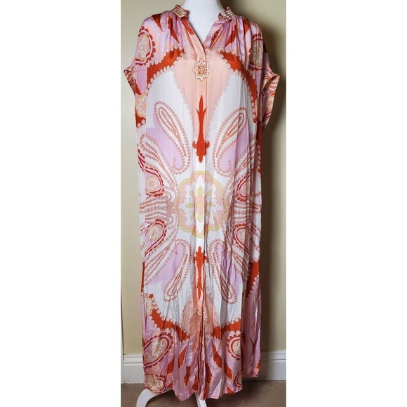 Carolina K Dresses & Skirts - READ Missing Belt Carolina K Valerie Caftan Maxi Dress XS Small Medium‎ Floral